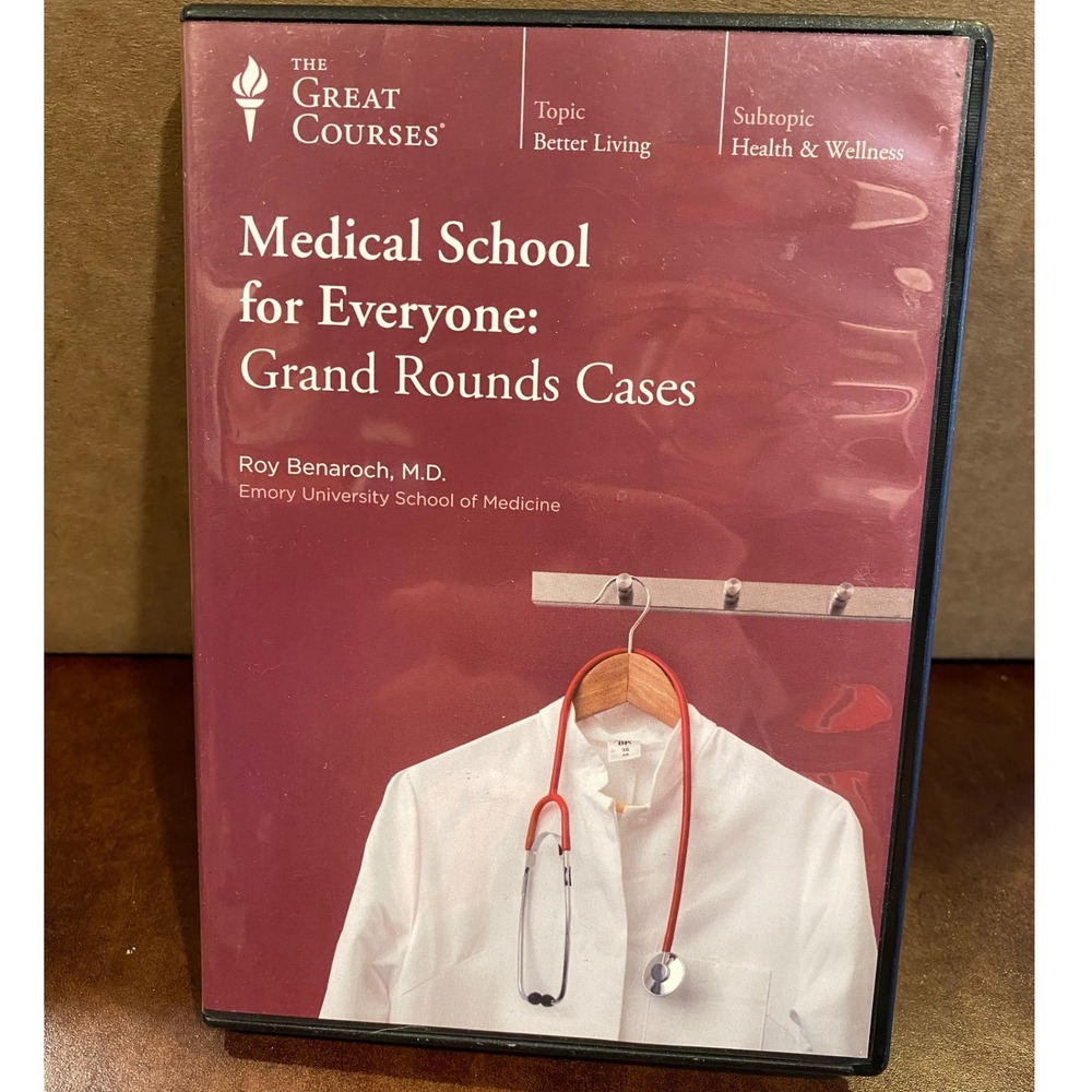 The Great Courses Medical School for Everyone Grand Rounds Cases 4 DVD Set 2014